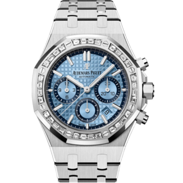 Audemars Piguet Royal Oak 38mm Light Blue Dial White Gold 26318BC.ZZ.1256BC.01 - WATCHXNYC