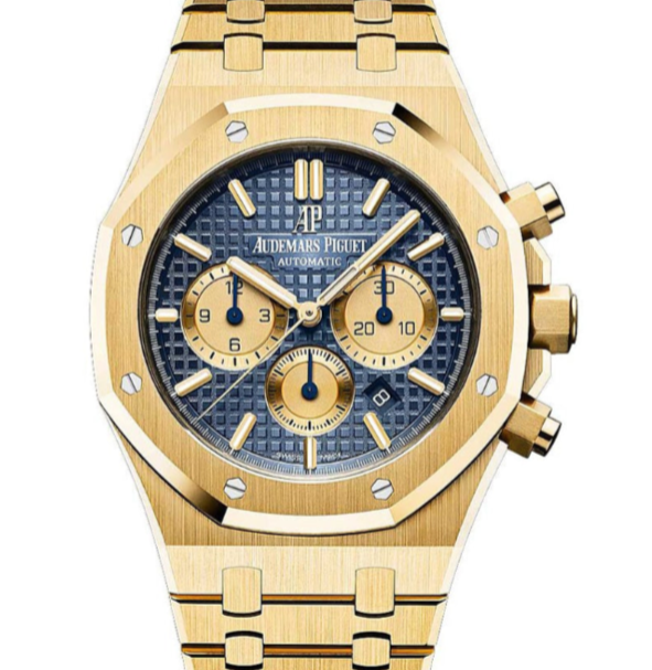 Audemars Piguet Royal Oak 41mm Blue Dial Yellow Gold Bracelet 26331BA.OO.1220BA.01 - WATCHXNYC