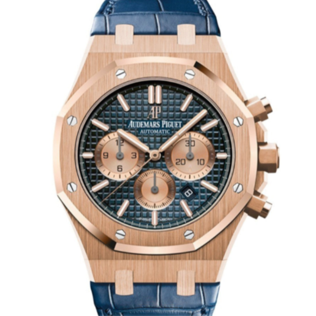 Audemars Piguet Royal Oak 41mm Blue Dial Rose Gold 26331OR.OO.D315CR.01 - WATCHXNYC
