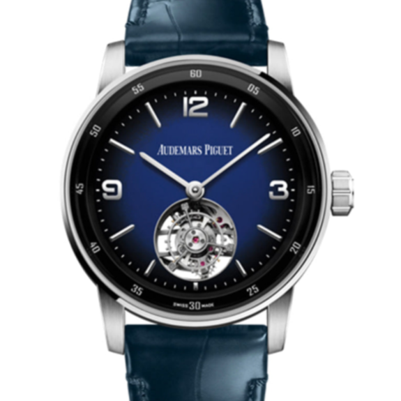 Audemars Piguet Code 11.59 41mm Smoked Blue Dial White Gold 26396BC.OO.D321CR.01 - WATCHXNYC