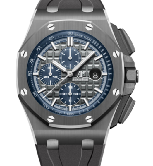 Audemars Piguet Royal Oak Offshore 44mm Grey Ceramic &amp; Titanium Dial Grey Strap 26405CG.OO.A004CA.01 - WATCHXNYC