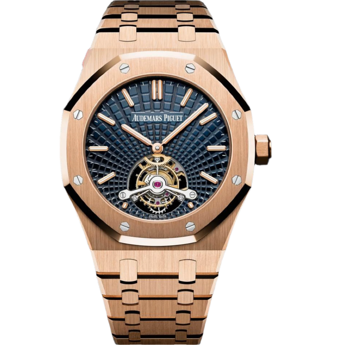 Audemars Piguet Royal Oak Tourbillion Extra Thin 41mm Blue Dial Rose Gold (Image Issue) 26521OR.SS.1220OR.01 - WATCHXNYC