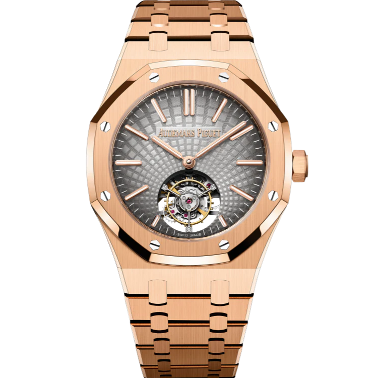 Audemars Piguet Royal Oak 41mm Smoked Grey Dial Pink Gold 26530OR.OO.1220OR.01 - WATCHXNYC