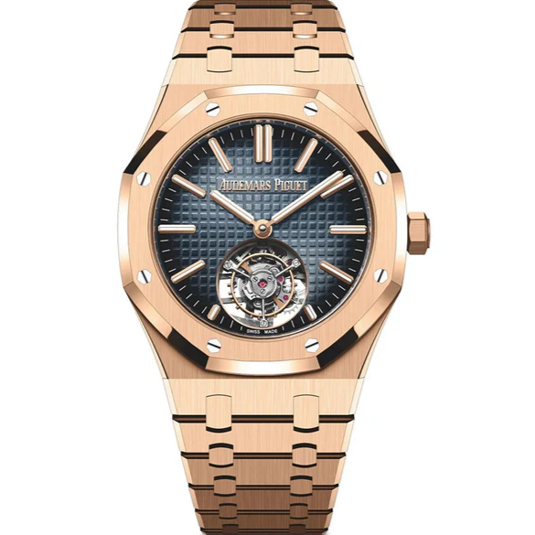 Audemars Piguet Grande Tapisserie Royal Oak 41mm Smoked Blue Dial Rose Gold 26730OR.OO.1320OR.01 - WATCHXNYC