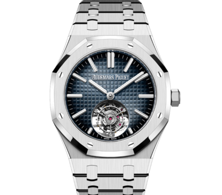 Audemars Piguet Royal Oak 41mm Smoked Blue Dial Stainless Steel Bracelet 26730ST.OO.1320ST.01 - WATCHXNYC
