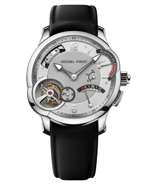 Greubel Forsey Grande Sonnerie Titanium 43.5 mm Silver Dial Black Alligator Strap - WATCHXNYC
