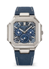Patek Phillippe Grand Complications Cubitus Blue Open Worked Dial Platinum Fabric Strap 45mm 5840P-001