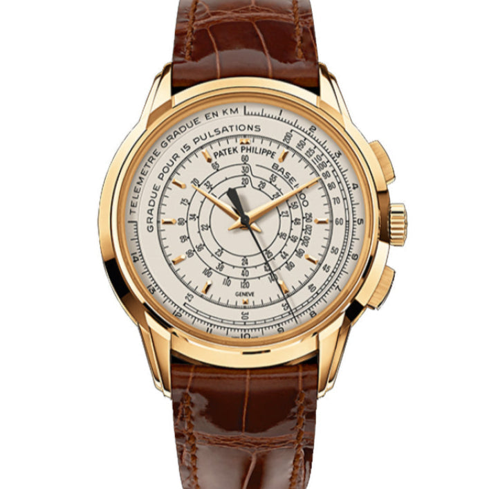 Patek Philippe Complications 40mm Silver Opaline Dial Yellow Gold 5975J-001 - WATCHXNYC