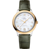 Omega De Ville Prestige White Dial Steel ‑ Yellow Gold Green Alligator Leather Strap 34 mm 434.23.34.20.55.002