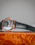 Breguet Tradition 40 mm Black Dial 18k Rose Gold Black Leather Strap 7057BR/G9/9W6 - WATCHXNYC