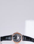 Breguet Tradition 40 mm Black Dial 18k Rose Gold Black Leather Strap 7057BR/G9/9W6 - WATCHXNYC