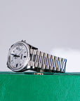 2021 Rolex DayDate Pave Diamond 228349RBr - WATCHXNYC