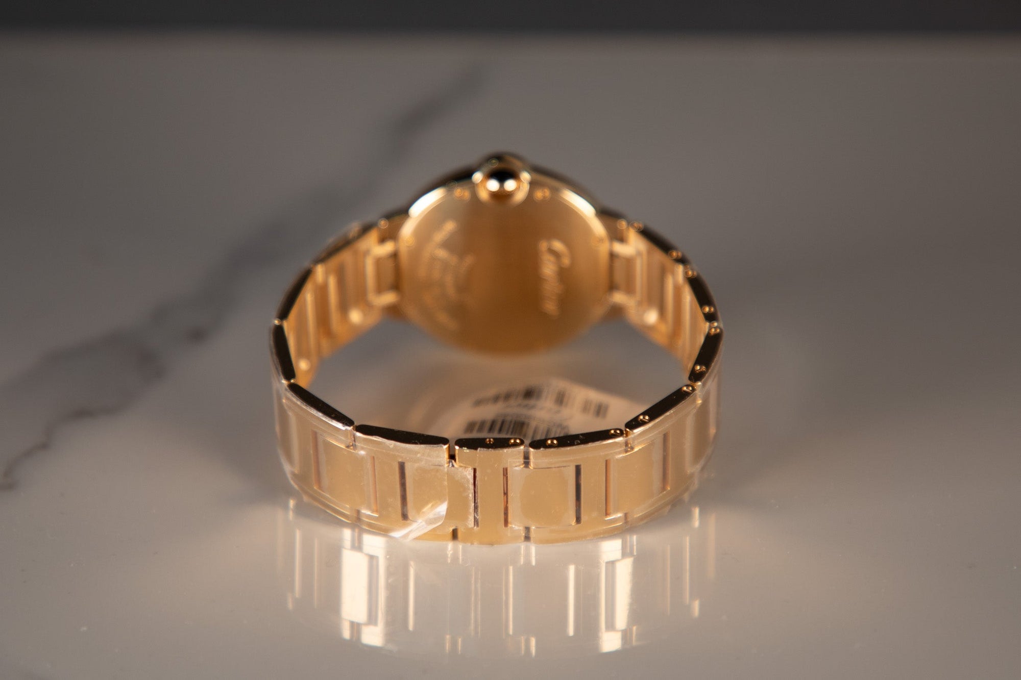 Cartier Ballon Bleu 36 mm Yellow gold Silver Dial Bracelet WGBB0046 - WATCHXNYC