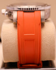 Hermes Clipper Diver Chronograph Grey Automatic Winding 42mm Orange Rubber Bracelet CP.2941 - WATCHXNYC
