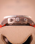 Hermes Clipper Diver Chronograph Grey Automatic Winding 42mm Orange Rubber Bracelet CP.2941 - WATCHXNYC