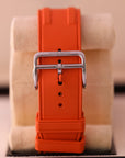 Hermes Clipper Diver Chronograph Grey Automatic Winding 42mm Orange Rubber Bracelet CP.2941 - WATCHXNYC