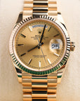 Rolex Day-Date 36 36 mm Champagne-Colour Dial 18k Yellow Gold President Bracelet 128238-0045 - WATCHXNYC