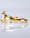 Cartier Baignoire Mini 24.6 mm x 18.7 mm Silver Dial 18k Yellow Gold Bracelet WGBA0044 - WATCHXNYC