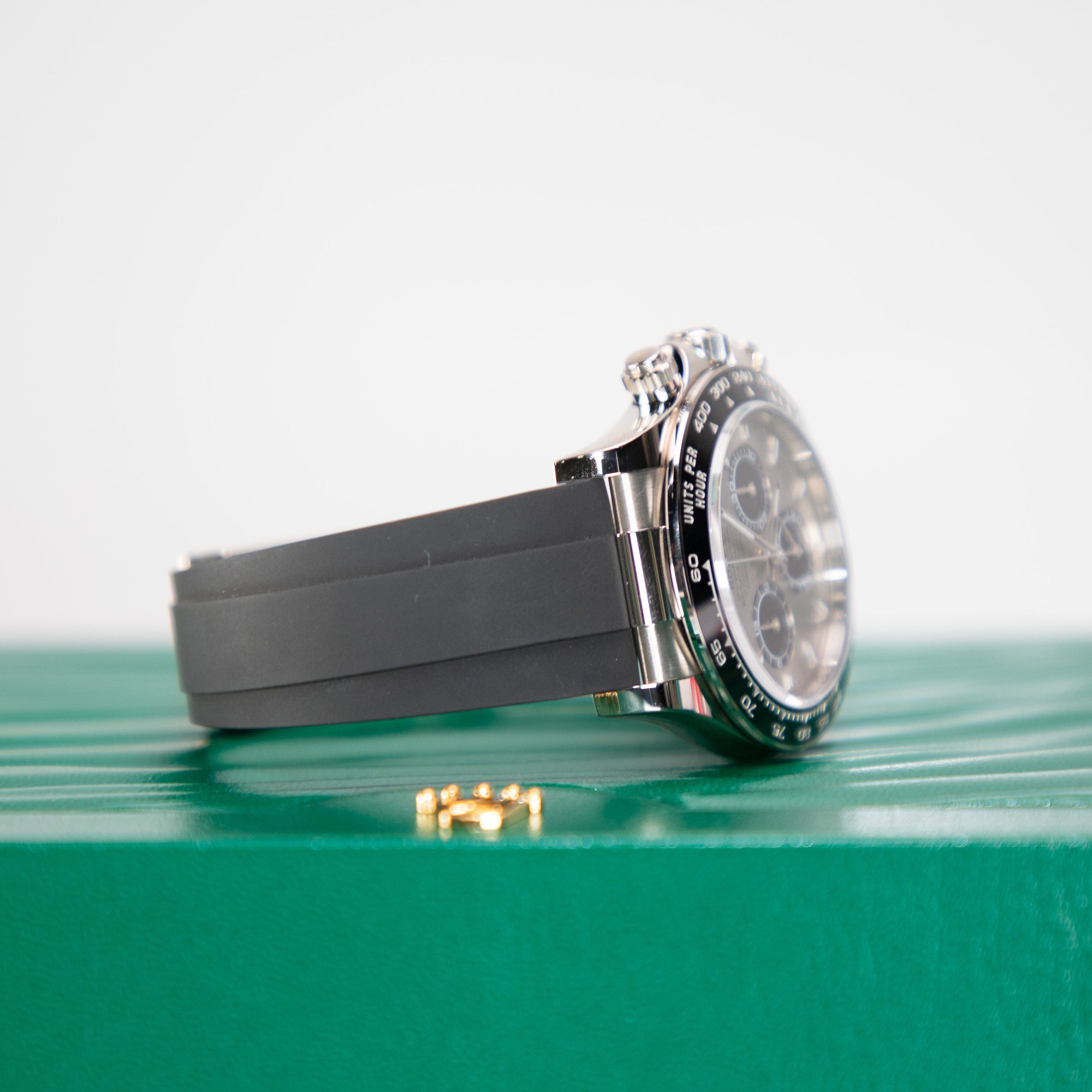 Rolex Cosmograph Daytona 40 mm Steel and Bright Black  Dial 18 kt White Gold Oysterflex Bracelet 126519ln-0006 - WATCHXNYC