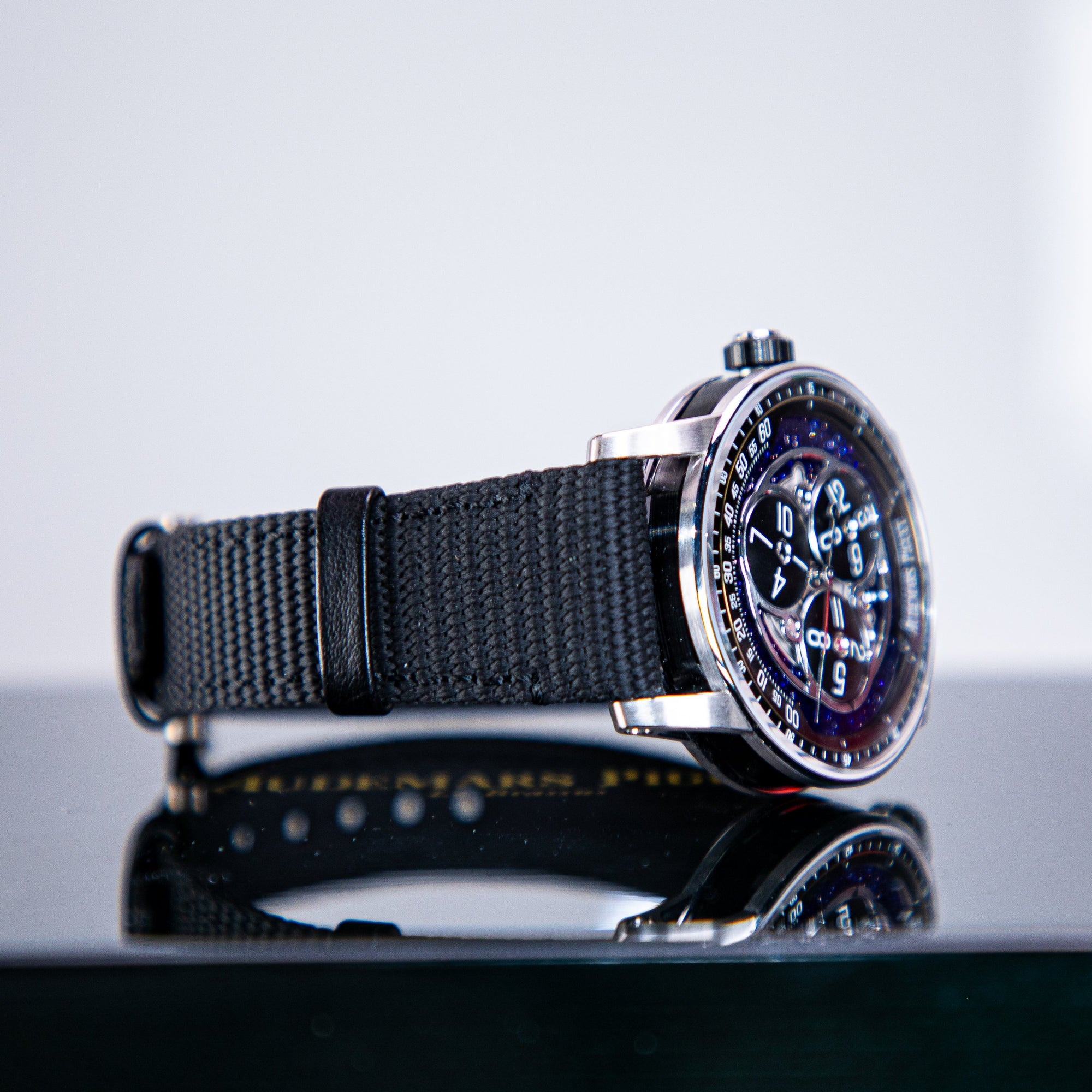 Audemars Piguet Code 11.59  Starwheel 41 mm Blue  Dial Black Ceramic Rubber-Coated Strap 15212NB.OO.A002KB.01 - WATCHXNYC