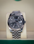 Rolex Datejust 41 41 mm Slate  Dial Oystersteel and White Gold Jubilee Bracelet 126334-0014 - WATCHXNYC