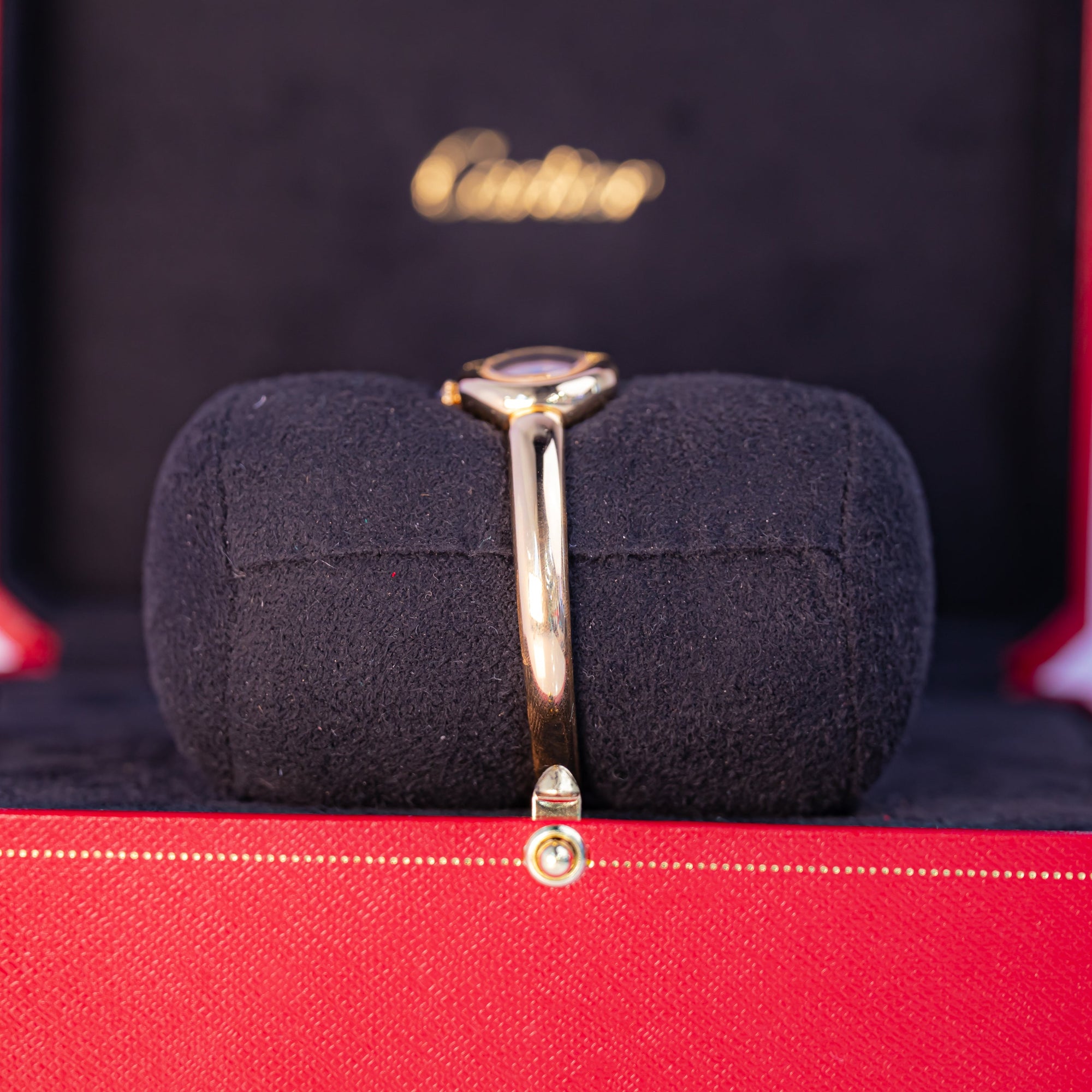Cartier Baignoire Mini 18k Yellow Gold Silver Dial Bracelet WGBA0045 - WATCHXNYC