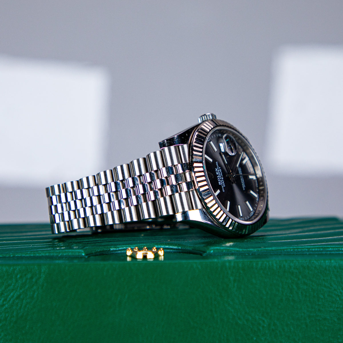 Rolex Datejust 41 41 mm Slate  Dial Oystersteel and White Gold Jubilee Bracelet 126334-0014 - WATCHXNYC