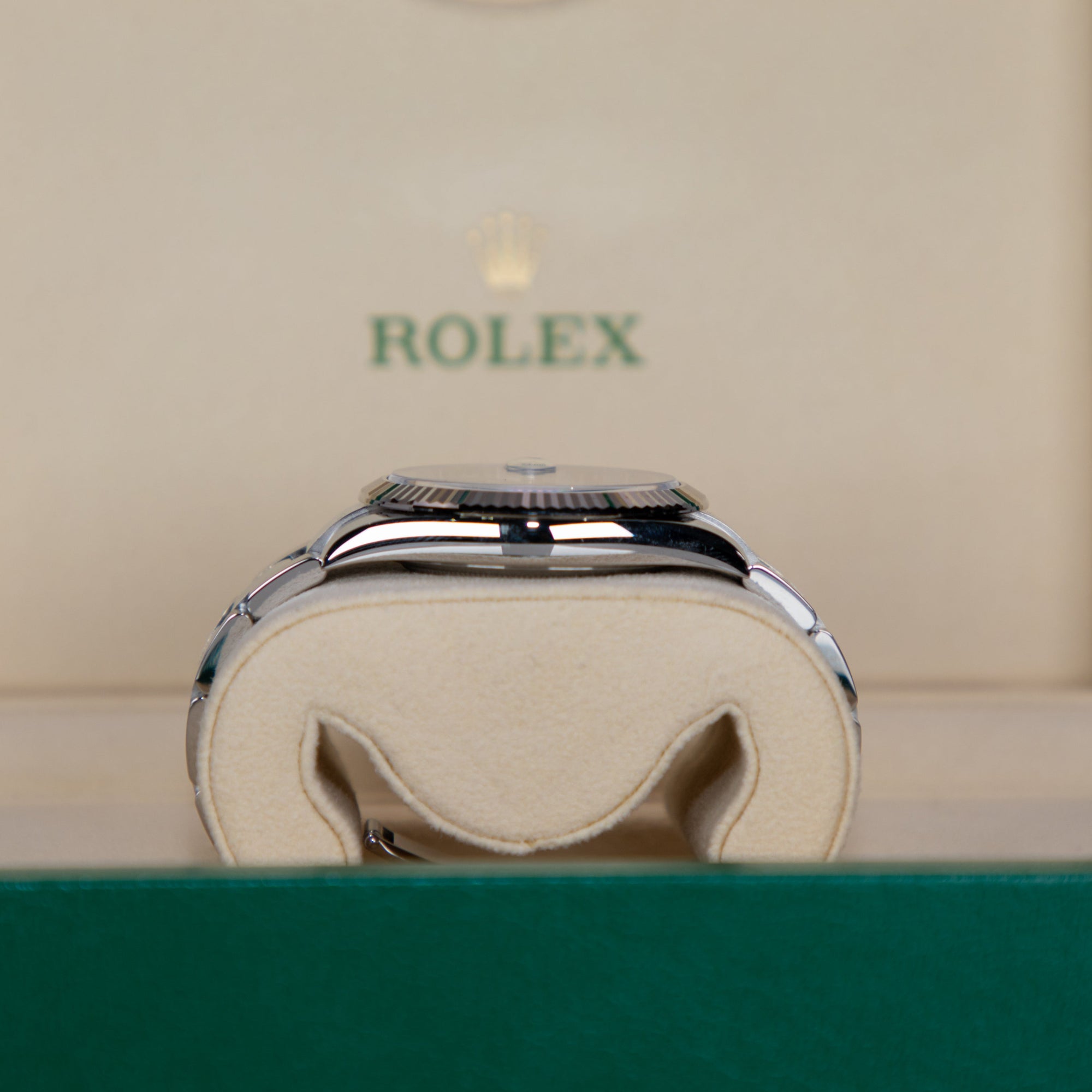 Rolex Datejust 41 mm Wimbledon Slate Dial Oystersteel and White Gold Oyster Bracelet 126334-0021 - WATCHXNYC