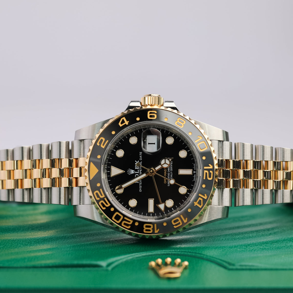 Rolex GMT-Master II 40 mm Black Dial Oystersteel and 18k Yellow Gold Jubilee Bracelet 126713grnr-0001 - WATCHXNYC