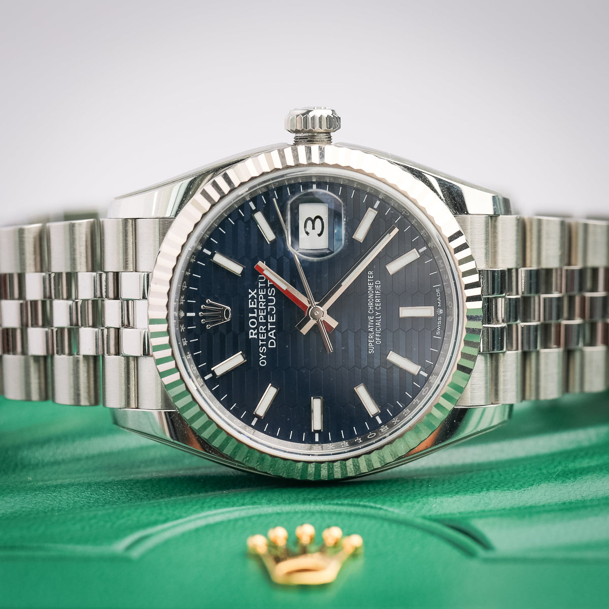 2024 Rolex Datejust 36mm Blue Motif 126234 - WATCHXNYC