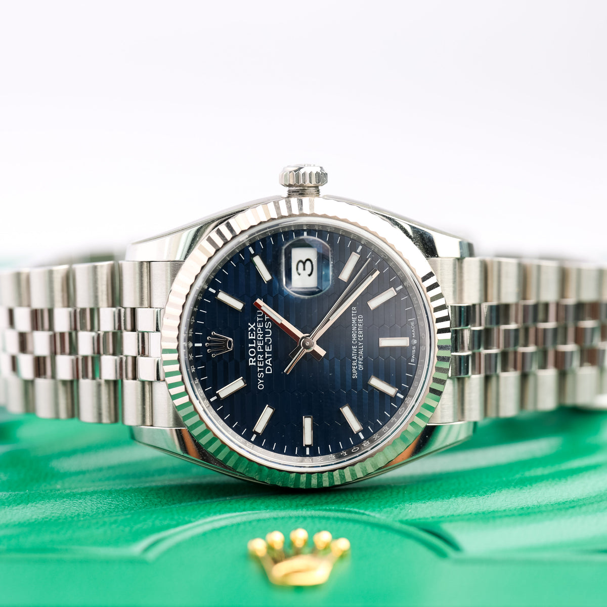 2024 Rolex Datejust 36mm Blue Motif 126234 - WATCHXNYC