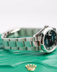 ROLEX DATEJUST 31 MM BRIGHT BLUE DIAL OYSTERSTEEL OYSTER BRACELET 278240 - WATCHXNYC