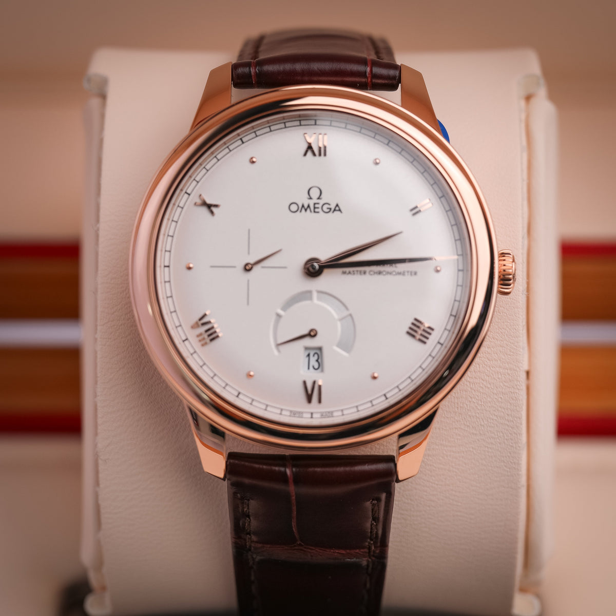 Omega De Ville Prestige 41 mm Silver Dial Sedna™ 18k Rose Gold Strap 434.53.41.21.02.001 - WATCHXNYC