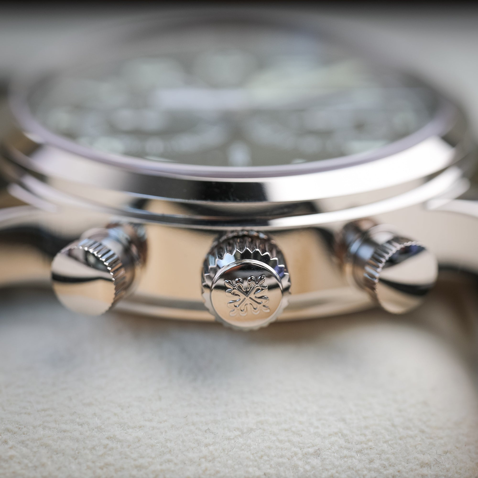 Patek Philippe Complications Calatrava Green Dial White Gold Case Green Strap 42 mm 5924G-010 - WATCHXNYC