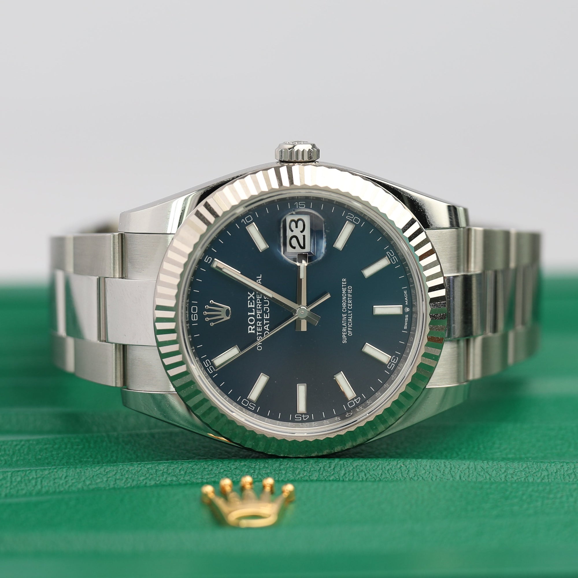 2025 Rolex Datejust Oyster Blue Dial 41mm 126334 - WATCHXNYC