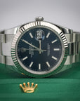 Rolex Datejust 41 41 mm Bright blue Dial White Rolesor Oyster bracelet 126334-0001 - WATCHXNYC