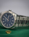 2025 Rolex Datejust Oyster Blue Dial 41mm 126334 - WATCHXNYC