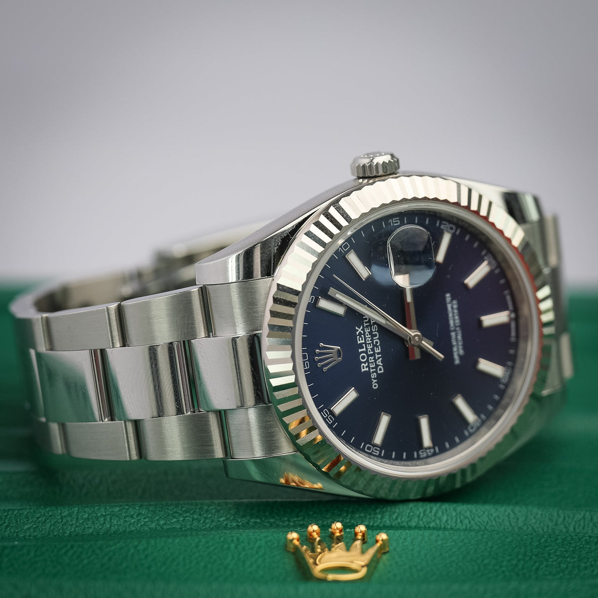 2025 Rolex Datejust Oyster Blue Dial 41mm 126334 - WATCHXNYC