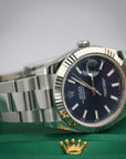 2025 Rolex Datejust Oyster Blue Dial 41mm 126334 - WATCHXNYC