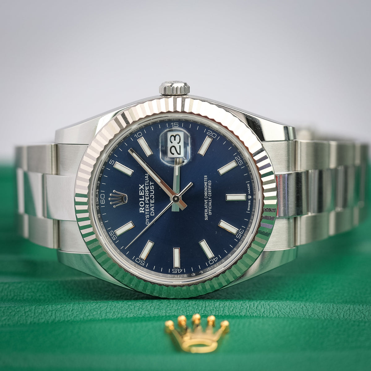 2025 Rolex Datejust Oyster Blue Dial 41mm 126334 - WATCHXNYC