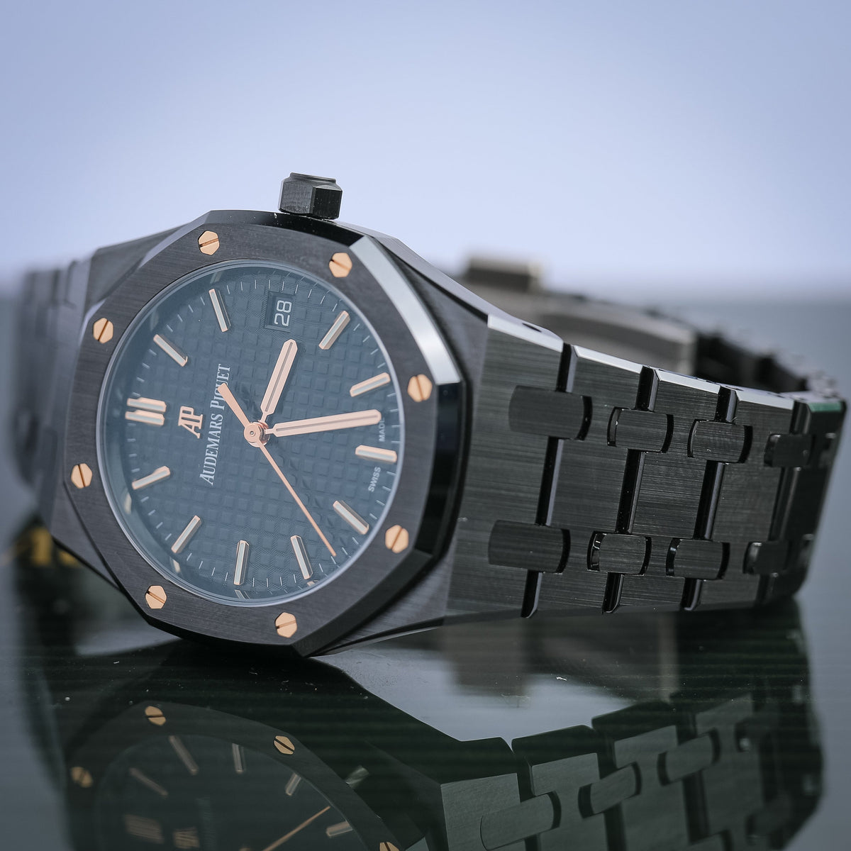 2022 Audemars Piguet Royal Oak Black Ceramic 77350CE 34mm - WATCHXNYC