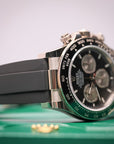 Rolex Cosmograph Daytona 40 mm Bright Black and Steel  Dial 18 kt White Gold Oysterflex Bracelet 126519ln-0002 - WATCHXNYC