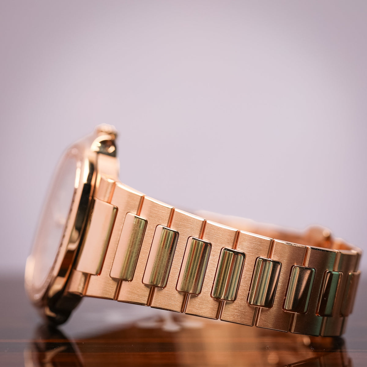 Patek Philippe Nautilus 35.2 mm Silver Dial with Diamonds 18K Rose Gold Bracelet 7118/1200R-001 - WATCHXNYC