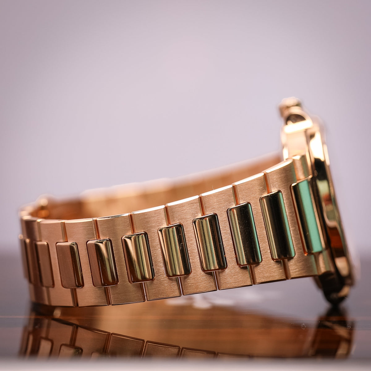 Patek Philippe Nautilus 35.2 mm Silver Dial with Diamonds 18K Rose Gold Bracelet 7118/1200R-001 - WATCHXNYC