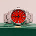 2022 Rolex Oyster Perpetual 41mm Coral Red Dial Oystersteel 124300