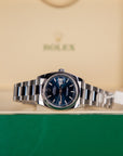 Rolex Datejust 36 36mm Bright Blue  Dial Oystersteel and White Gold Oyster Bracelet 126234-0018 - WATCHXNYC