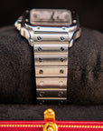 Cartier Santos 41.9 mm x 35.1 mm Medium Steel Silver Dial Bracelet WSSA0029 - WATCHXNYC