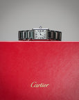 Cartier Tank Must 29.5 mm x 22.0 mm Silver Dial Steel Bracelet WSTA0107 - WATCHXNYC
