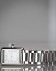 Cartier Tank Must 29.5 mm x 22.0 mm Silver Dial Steel Bracelet WSTA0107 - WATCHXNYC