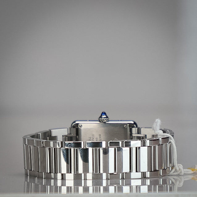 Cartier Tank Must 29.5 mm x 22.0 mm Silver Dial Steel Bracelet WSTA0107 - WATCHXNYC